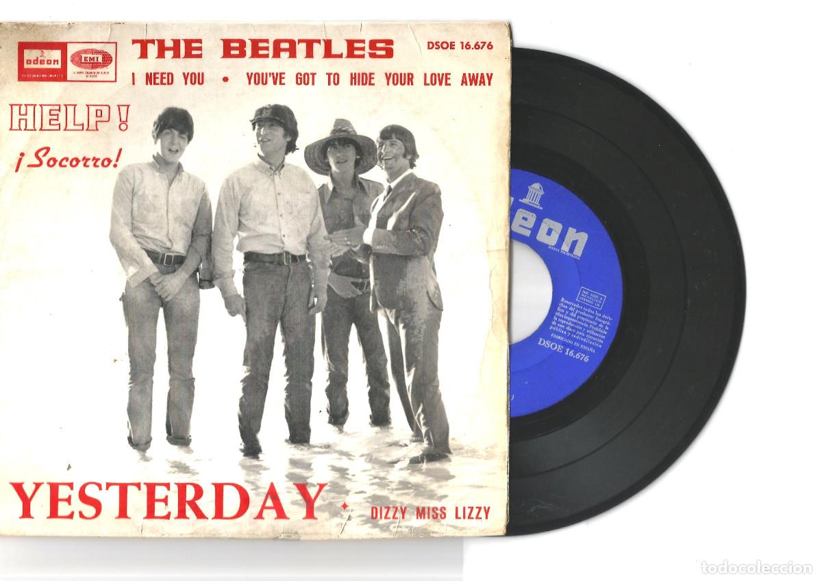 Discos de vinilo: Disco de vinilo THE BEATLES SINGLE YESTERDAY - Foto 1