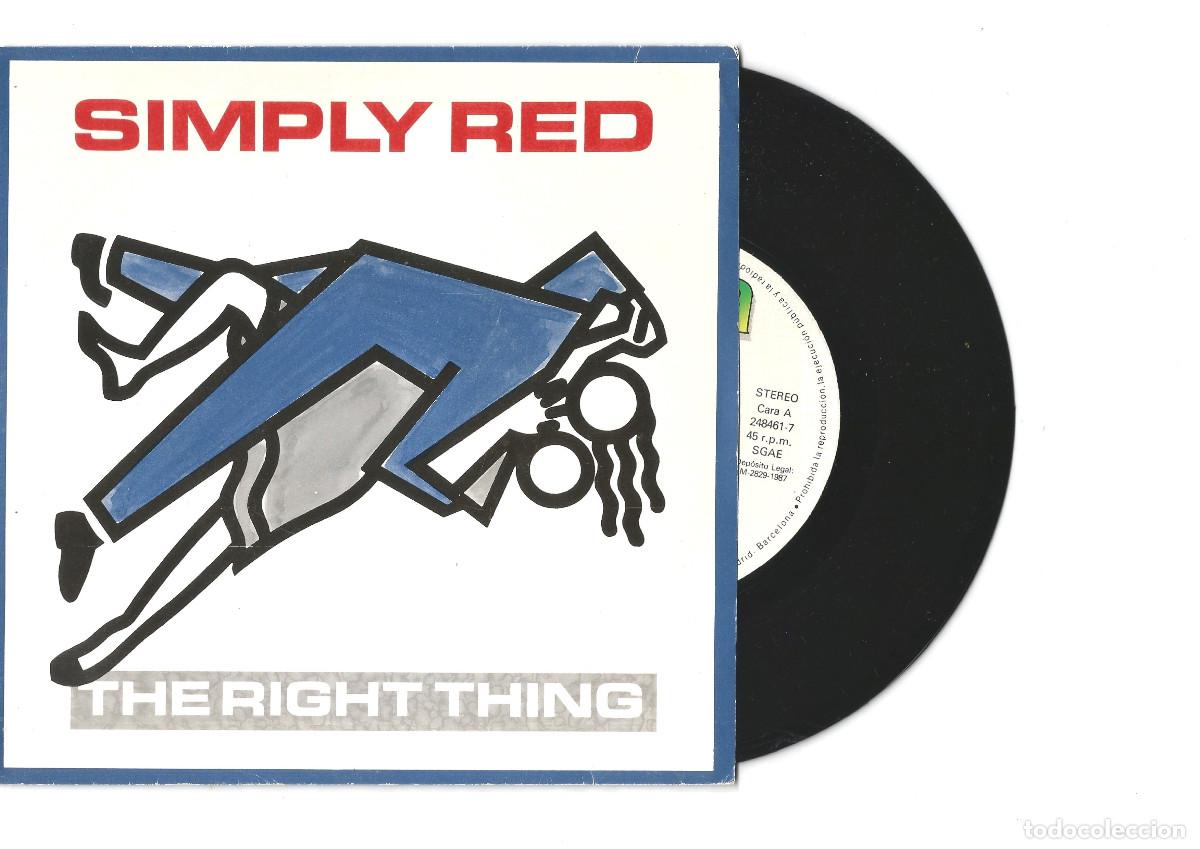 Discos de vinilo: Disco de vinilo SIMPLY RED SINGLE - Foto 1