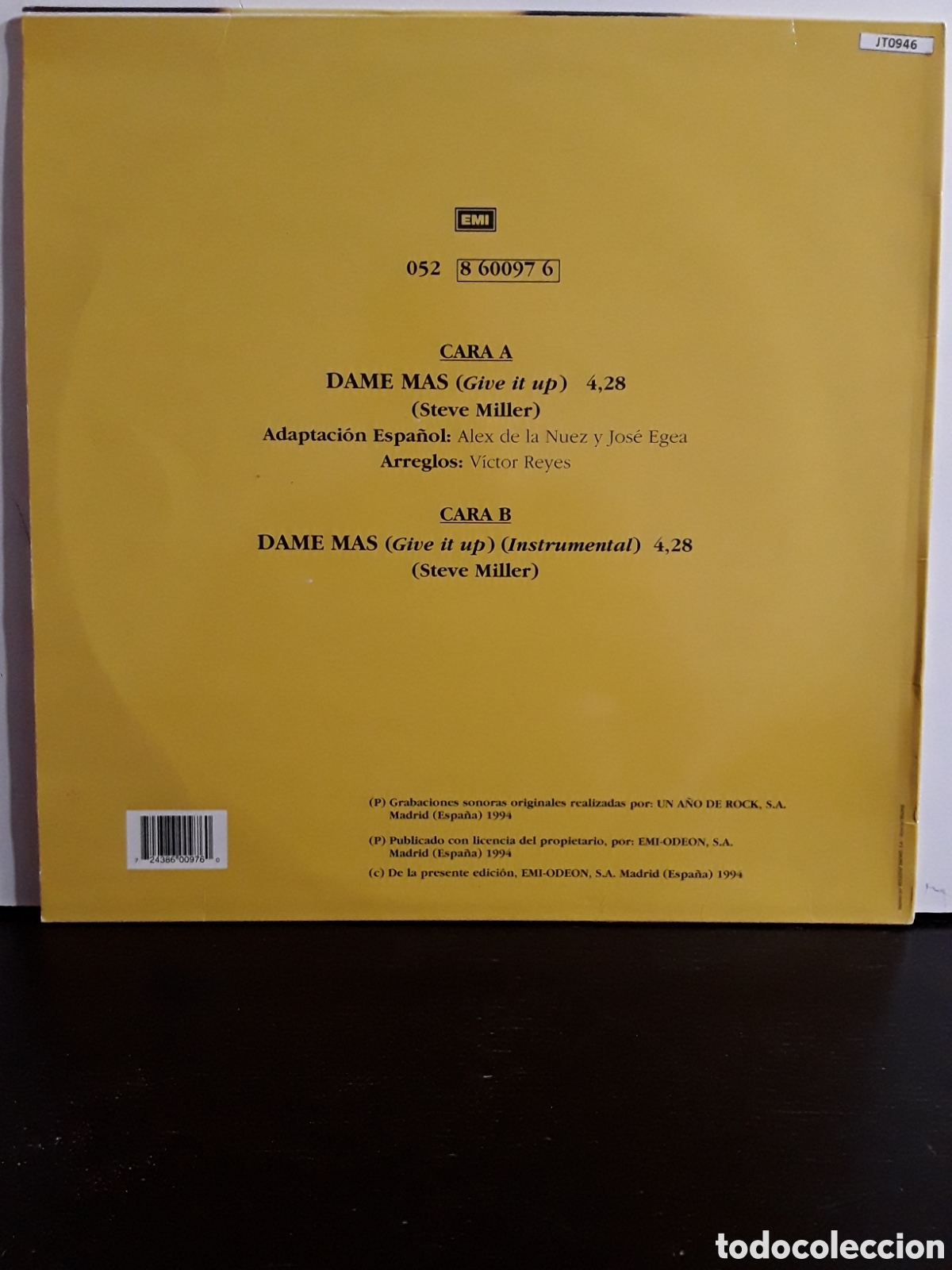 Discos de vinilo: Alex De La Nuez &lrm;&ndash; Dame Mas - Foto 2