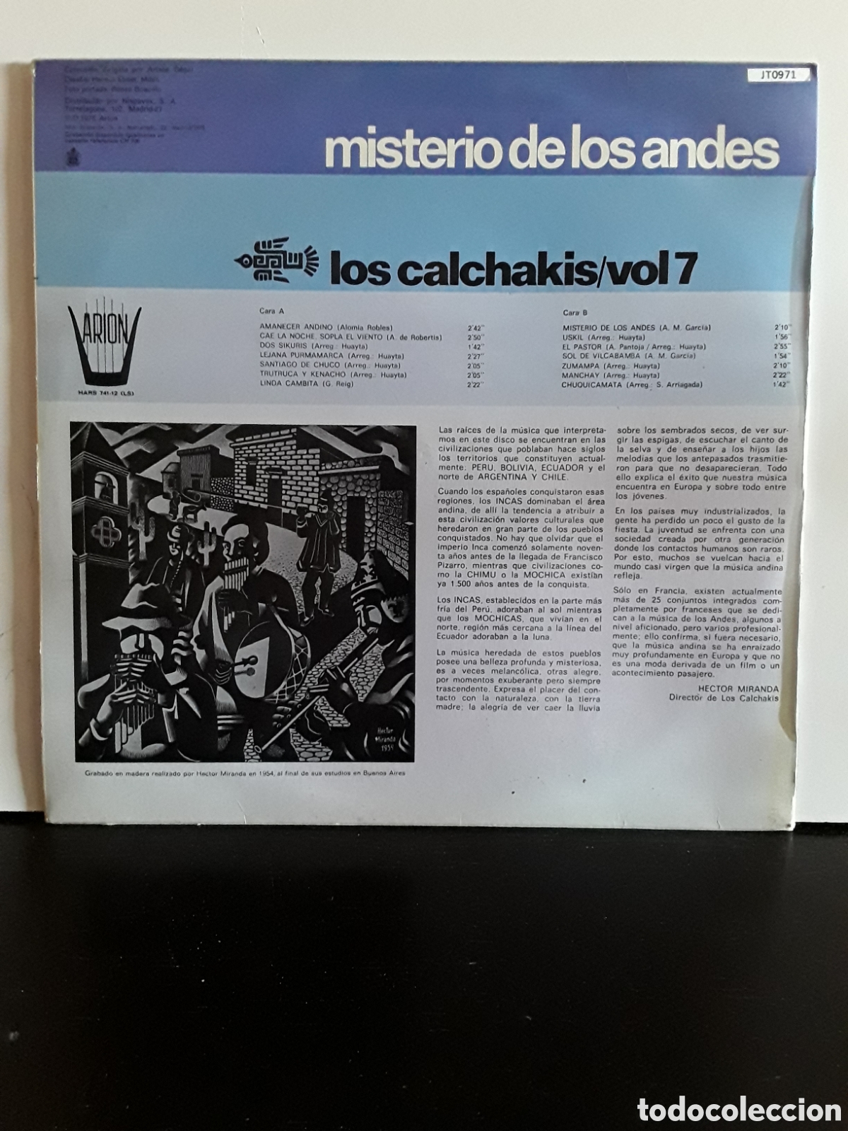 Discos de vinilo: Los Calchakis &lrm;&ndash; Misterio De Los Andes - Foto 2