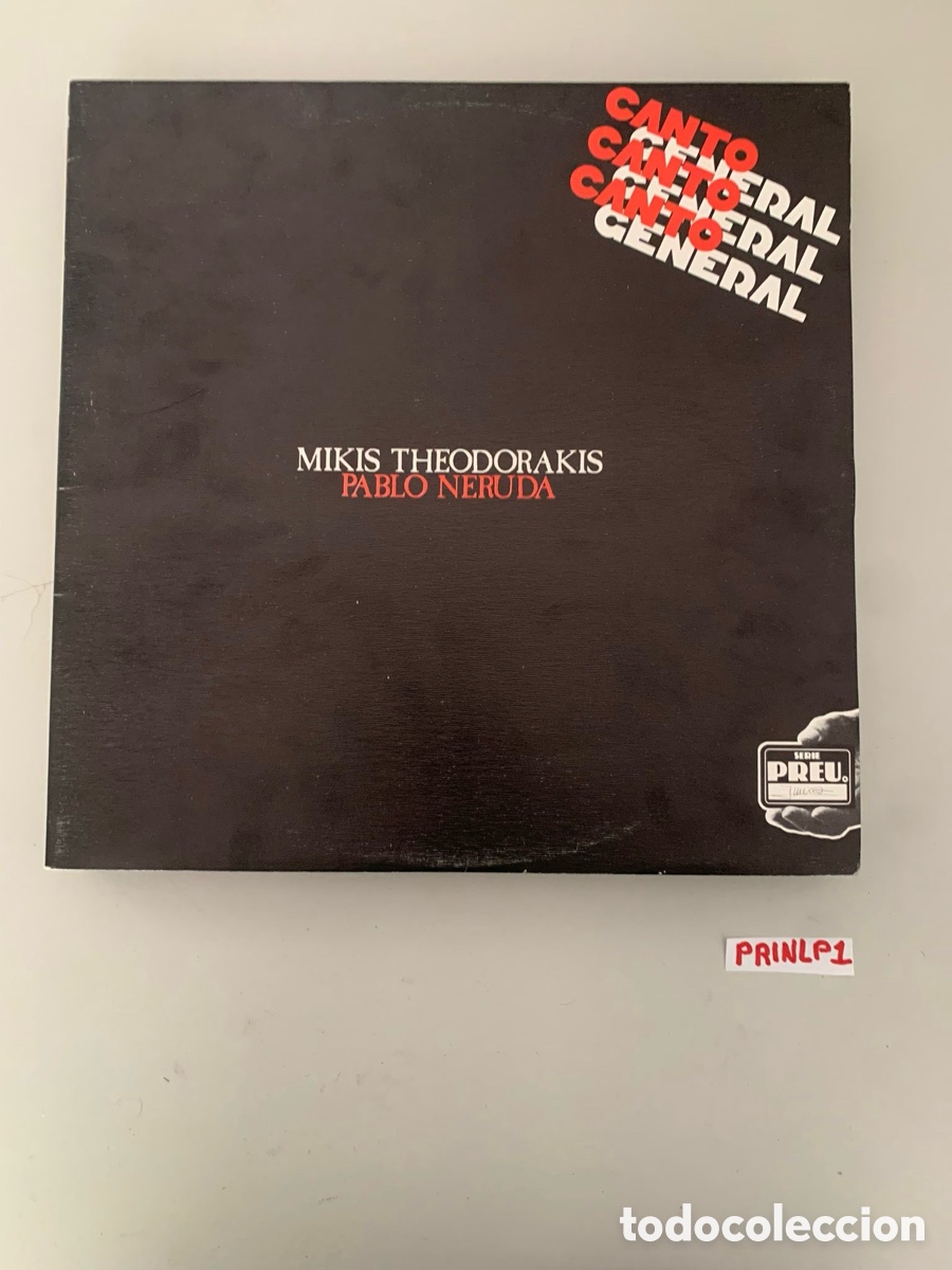 Discos de vinilo: MIKIS THEODORAKIS - PABLO NERUDA - CANTO GENERAL - DOBLE LP - Foto 1