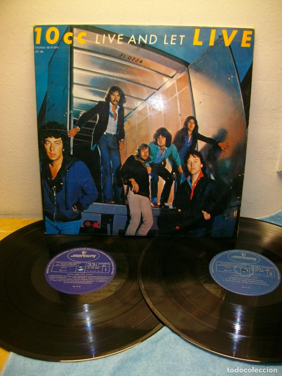 Discos de vinilo: 10cc &ndash; Live And Let Live DOBLE LP - Foto 1