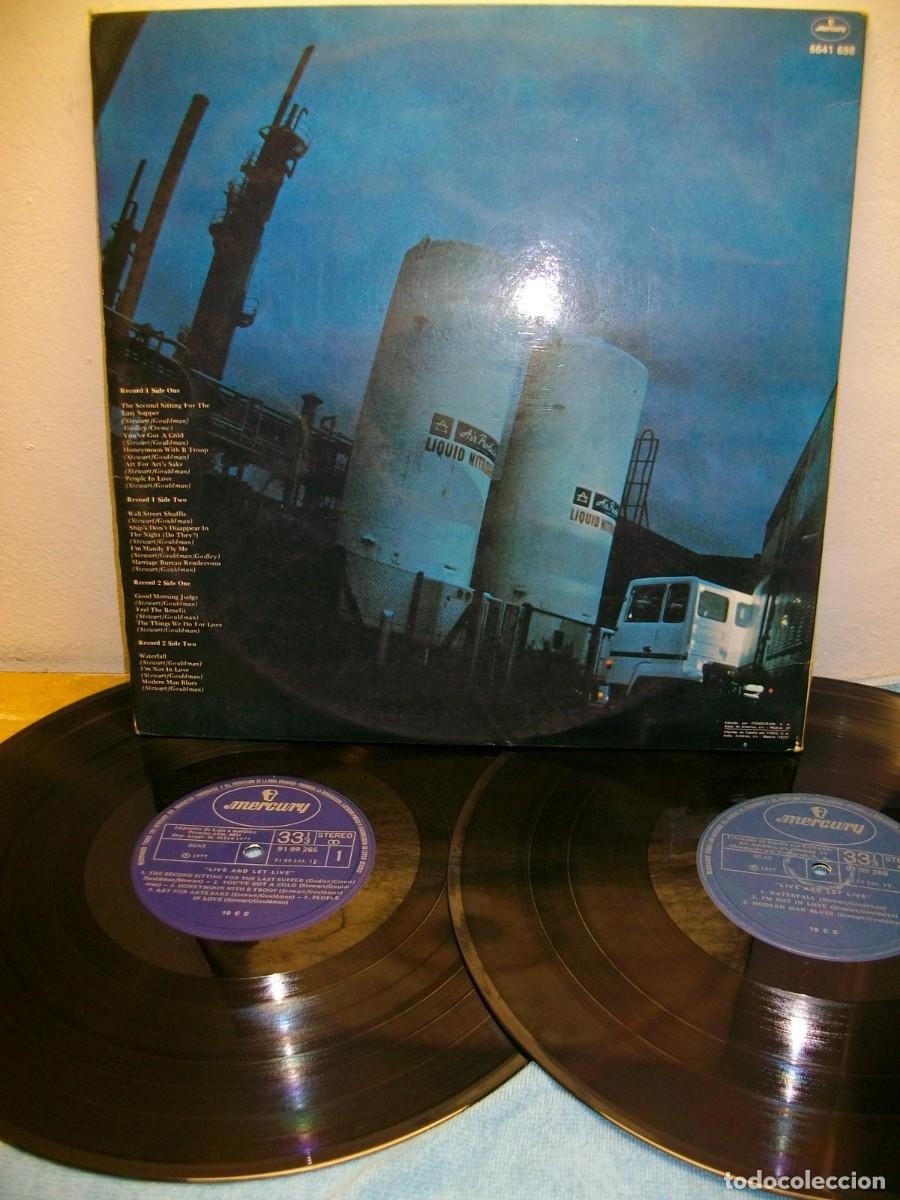 Discos de vinilo: 10cc &ndash; Live And Let Live DOBLE LP - Foto 2