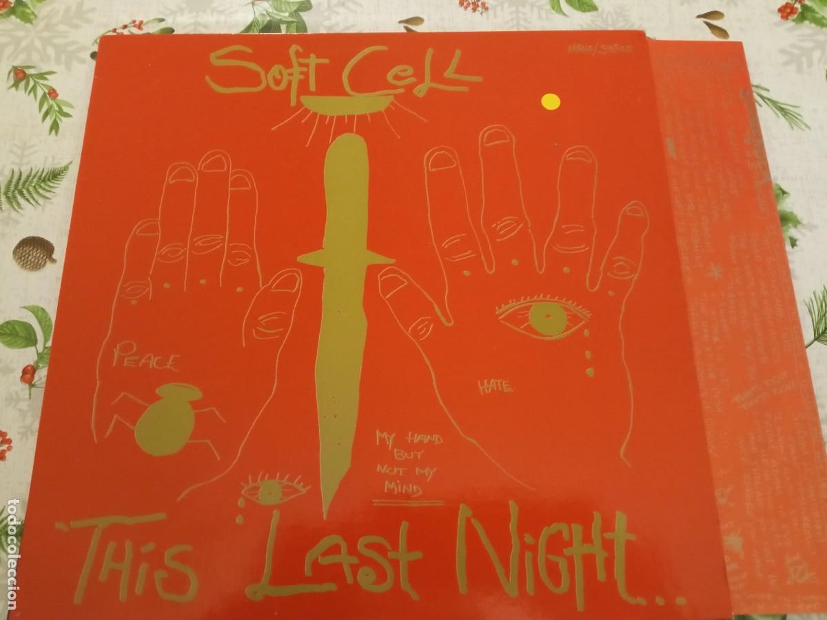 Discos de vinilo: SOFT CELL THIS LAST NIGHT LP INSERTO - Foto 1