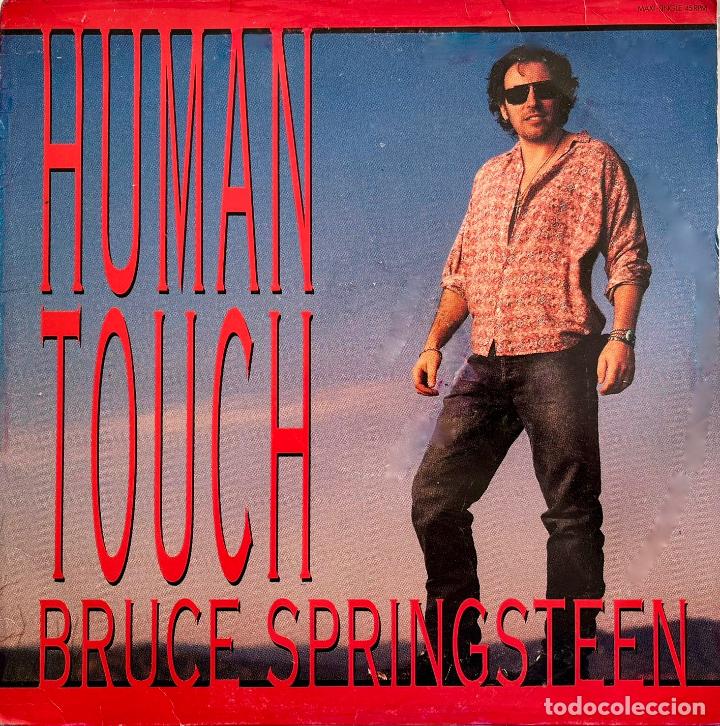 Discos de vinilo: BRUCE SPRINGSTEEN, HUMAN TOUCH. MAXISINGLE CBS ESPA&Ntilde;A 3 TEMAS - Foto 1