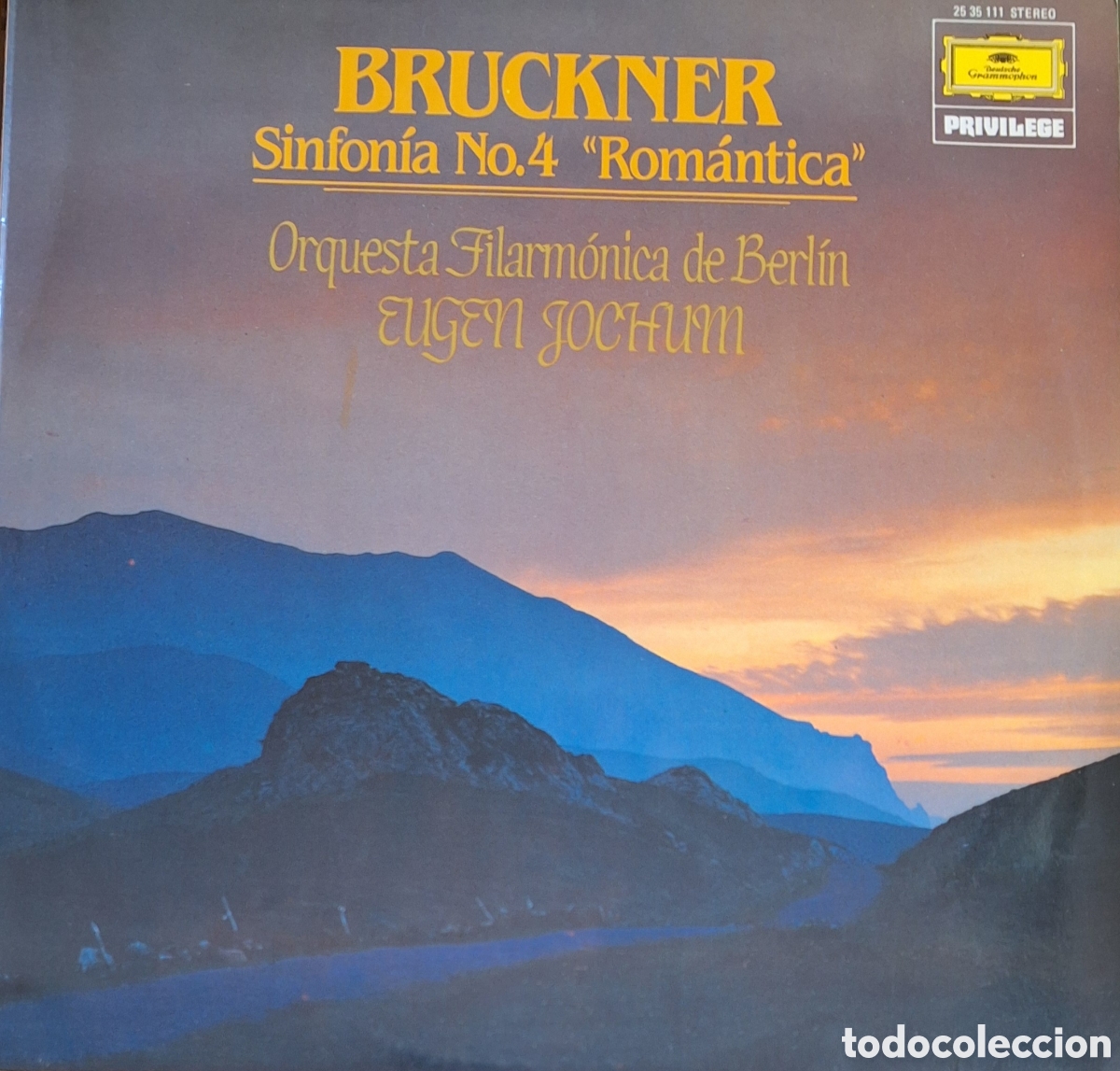 Discos de vinilo: Sinfon&iacute;a No. 4 &rdquo;Rom&aacute;ntica&rdquo;. Brunicker - Foto 1