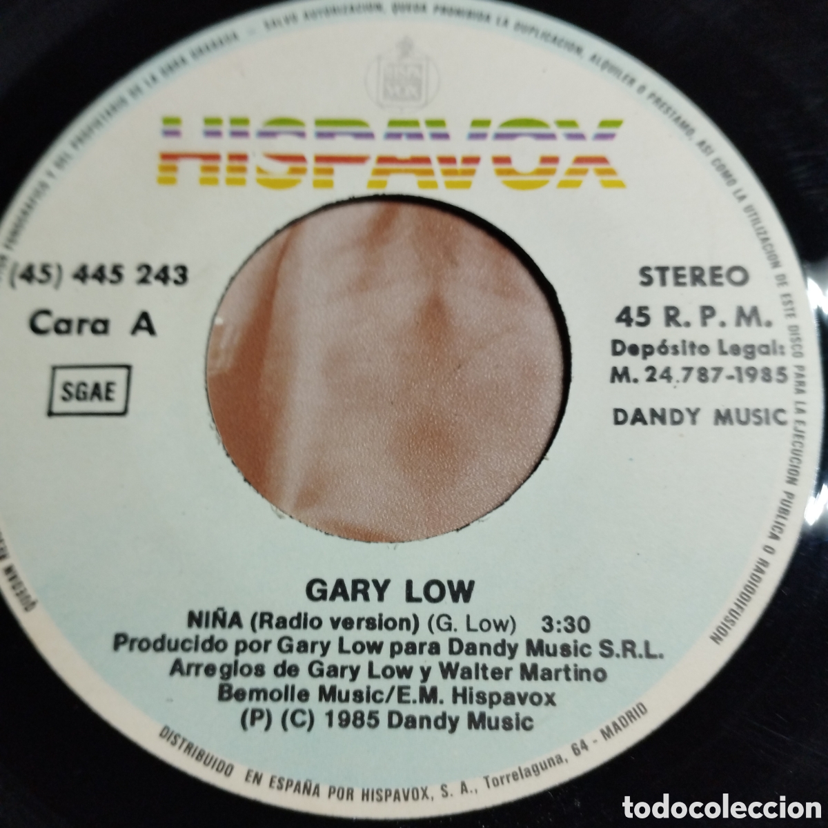 Discos de vinilo: Single 7&rdquo; Gary Low 1985 Ni&ntilde;a + Dont Shout - Foto 3