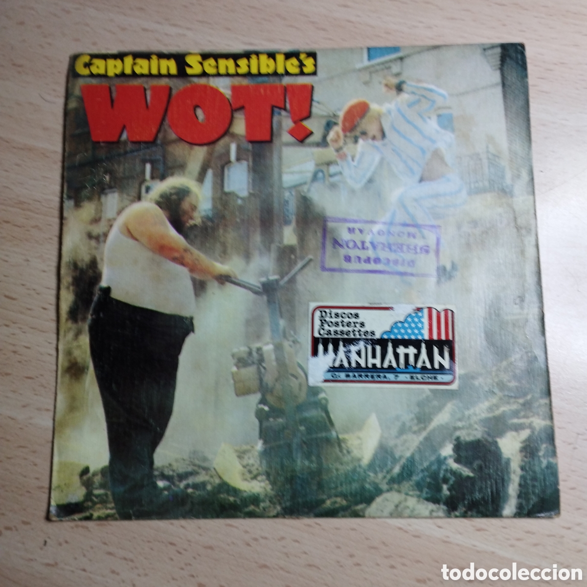Dischi in vinile: Single 7&rdquo; Captain Sensible's 1982 wot + strawberry dross.