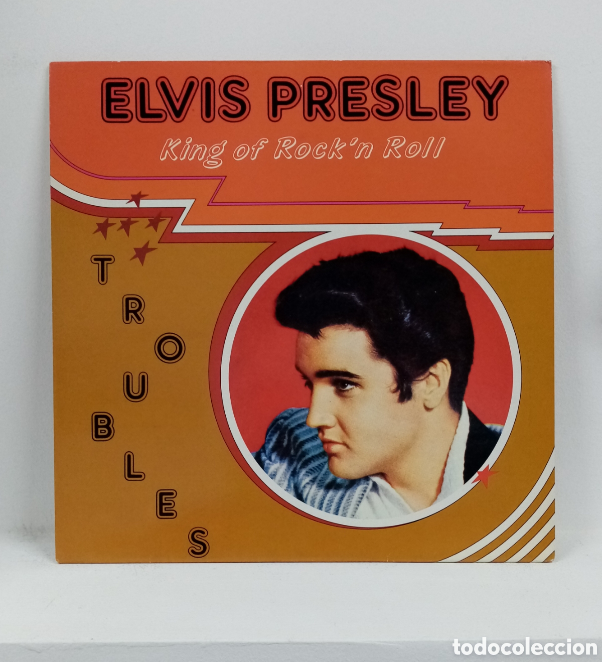 Discos de vinilo: ELVIS PRESLEY &rdquo;TROUBLES&rdquo; LP. COMP. DENMARK. 1984. VG++ - Foto 1