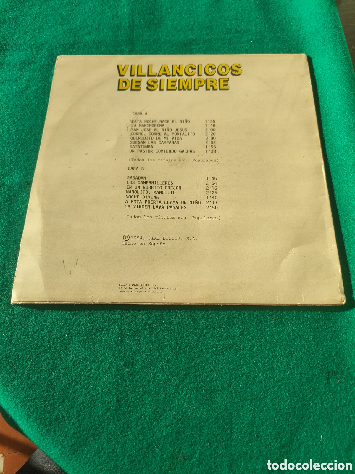 Discos de vinilo: VILLANCICOS DE SIEMPRE VOL.3 - Foto 2