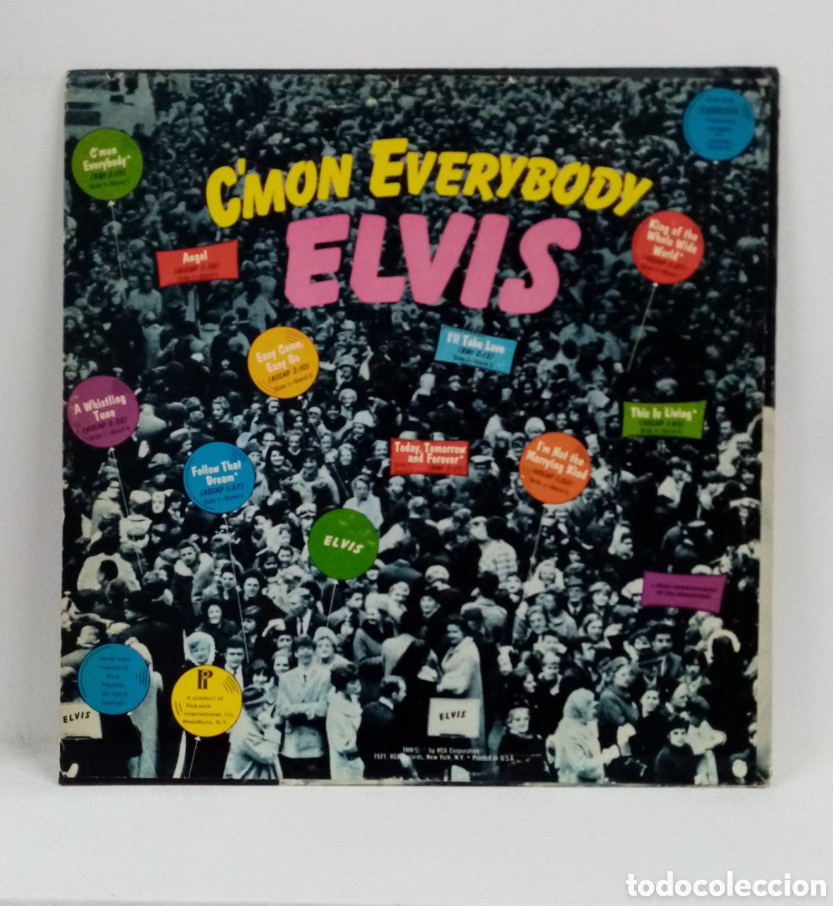 Discos de vinilo: ELVIS &rdquo;CMON EVERYBODY&rdquo; LP. COMP. U.S.A.1977 VG+ - Foto 2