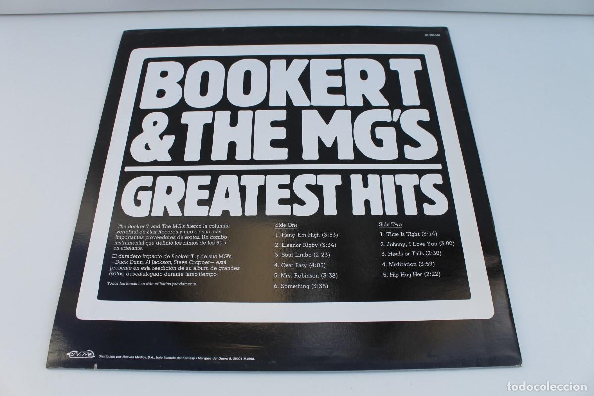 Discos de vinilo: LP BOOKERT & THE MG&acute;S GREATEST HITS - Foto 2