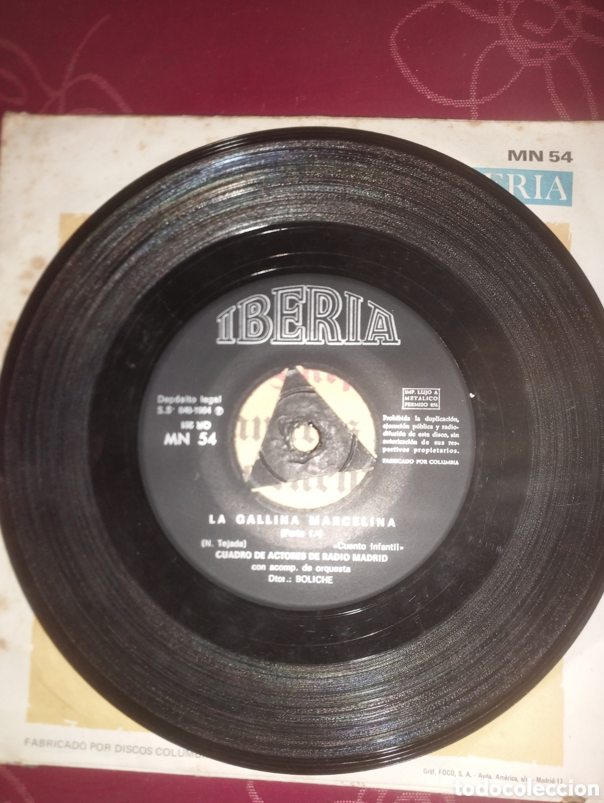 Discos de vinilo: La gallina Marcelina a&ntilde;o 1964 - Foto 4