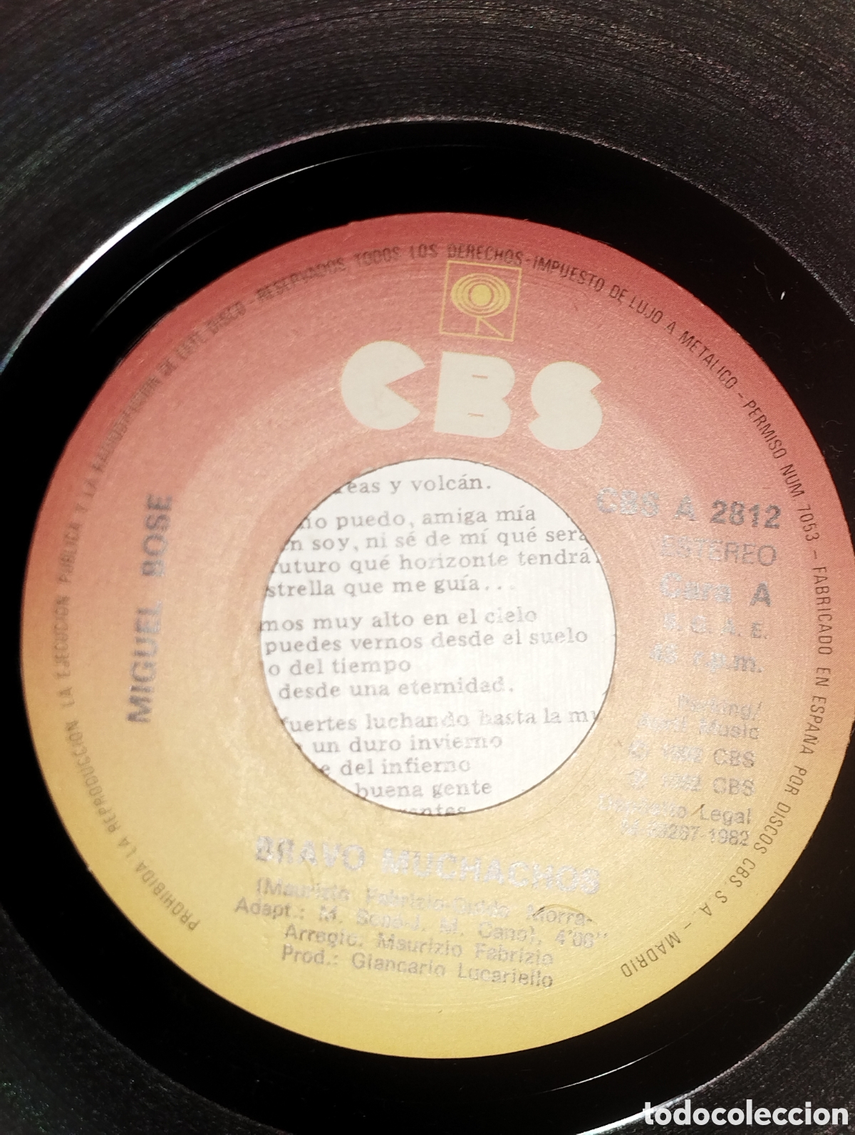 Discos de vinilo: Miguel Bos&eacute; bravo muchachos - Foto 4
