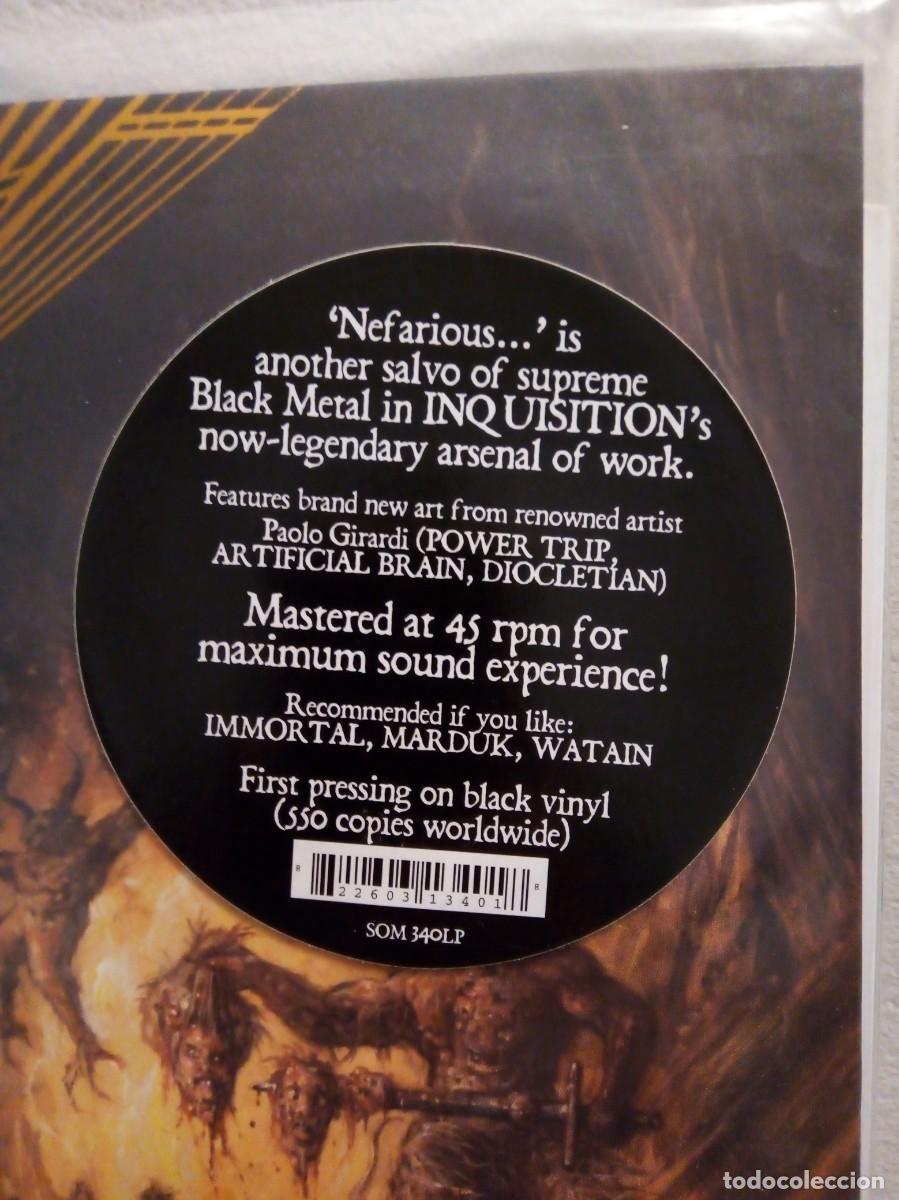 Discos de vinilo: Inquisiti&oacute;n, Nefarious dismal orations l&iacute;mited edition - Foto 1