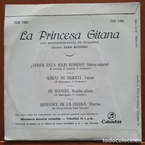 Discos de vinilo: La Princesa Gitana &ndash; Mi Manuel - Foto 2