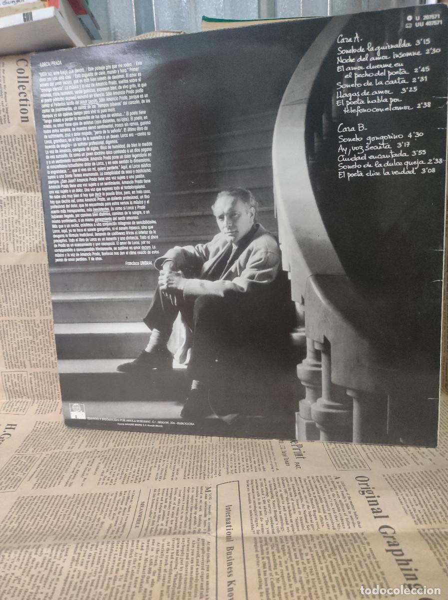 Discos de vinilo: Amancio Prada &ndash; Sonetos Del Amor Oscuro - Foto 2