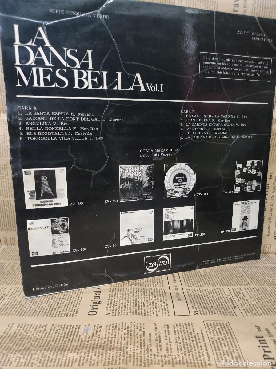 Discos de vinilo: Cobla Maravella &ndash; La Dansa Mes Bella Vol.I - Foto 2