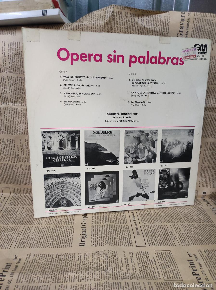 Discos de vinilo: Opera Sin Palabras - Orquesta London Pop - Foto 2