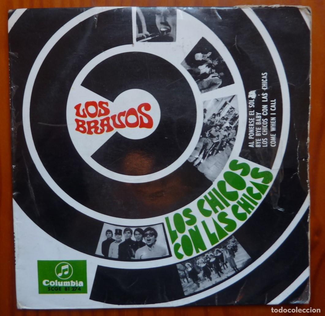 Discos de vinilo: LOS BRAVOS / AL PONERSE EL SOL+3 / 1967 / EP - Foto 1