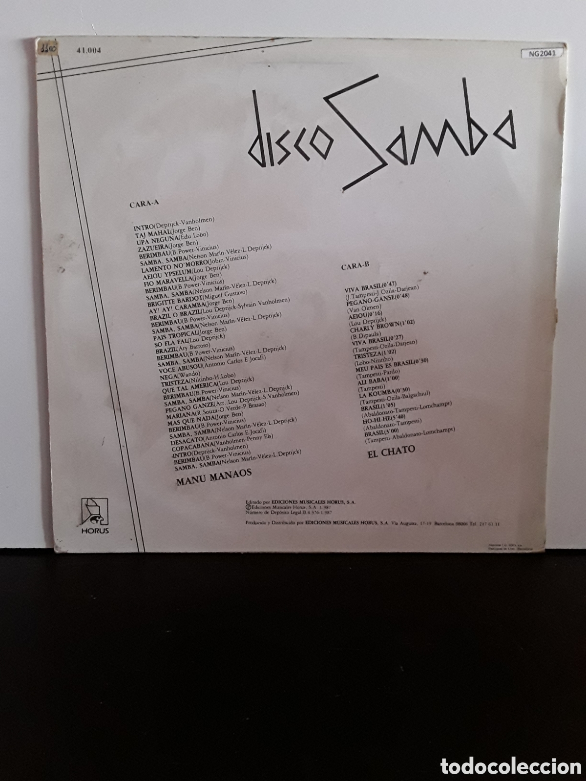 Discos de vinilo: Manu Manaos / El Chato &lrm;&ndash; Disco Samba - Foto 2
