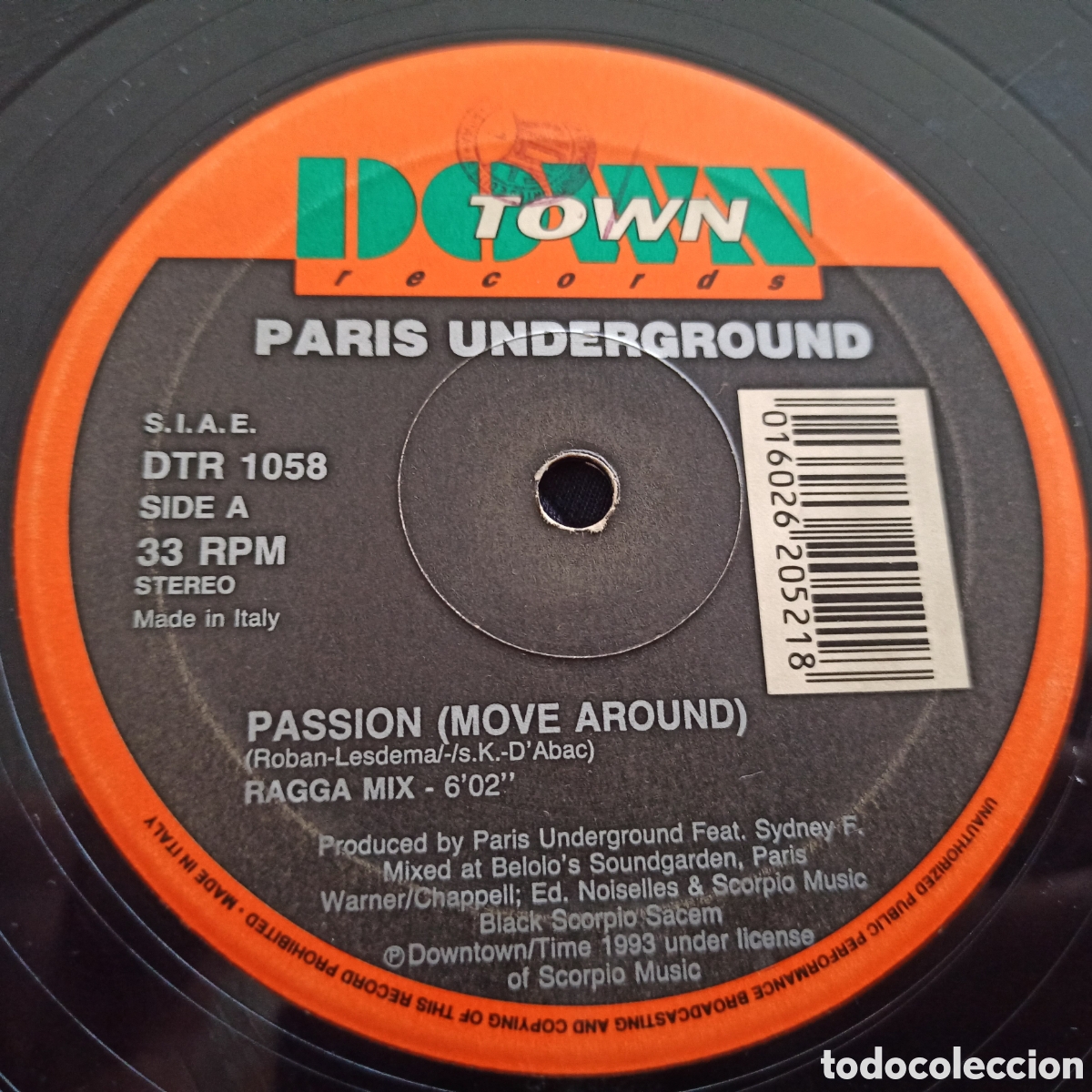 Discos de vinilo: Paris Underground - Passion (Move Around) (12&rdquo;) - Foto 1