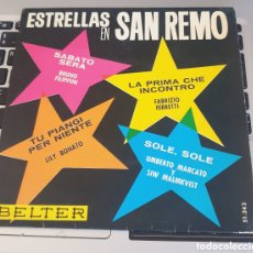 Discos de vinilo: ESTRELLAS EN SAN REMO ( BRUNO FILIPPINI, LILY BONATO, FABRIZIO FERRETTI...BELTER,