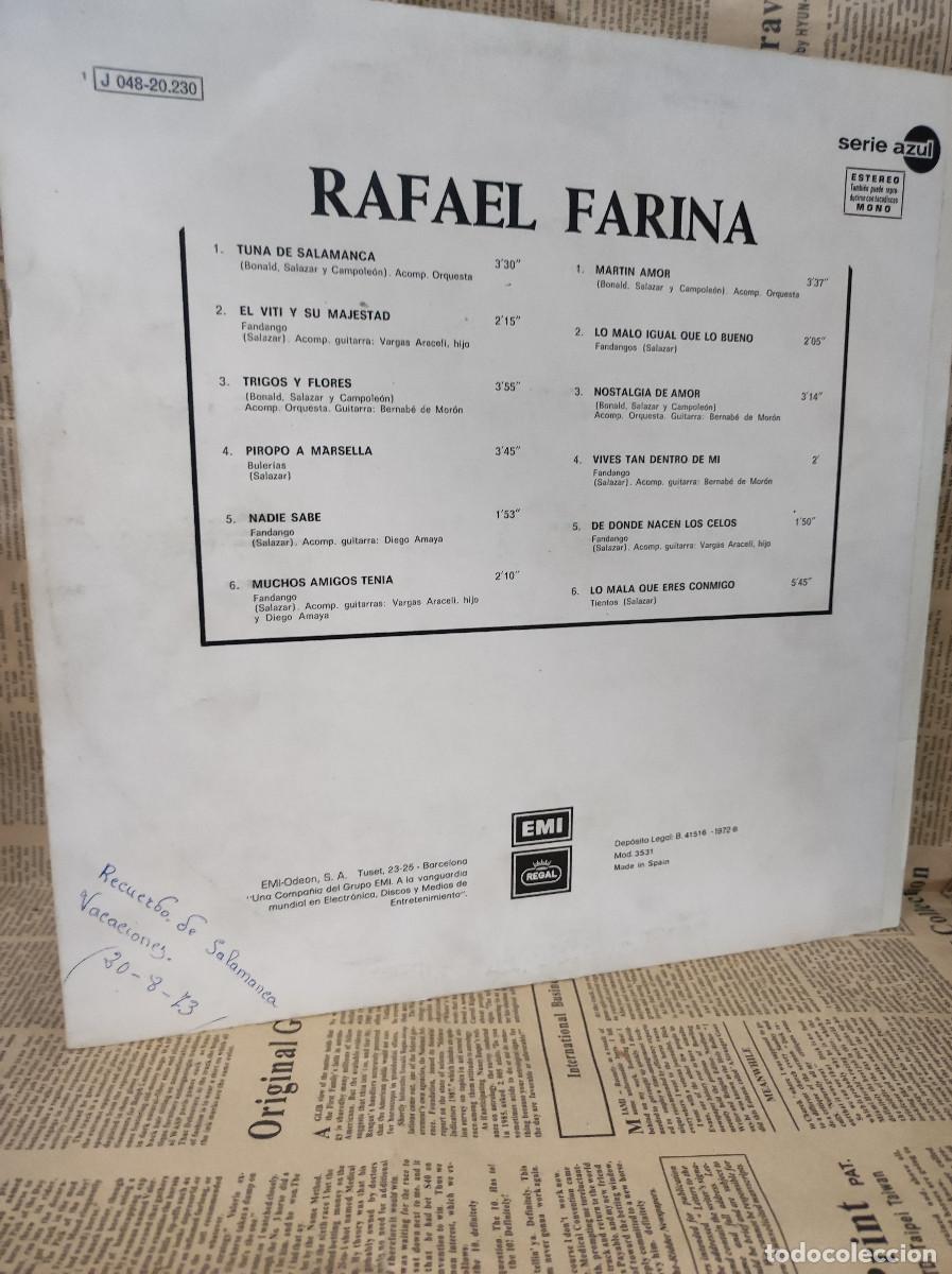 Discos de vinilo: Rafael Farina &ndash; Rafael Farina - Foto 2