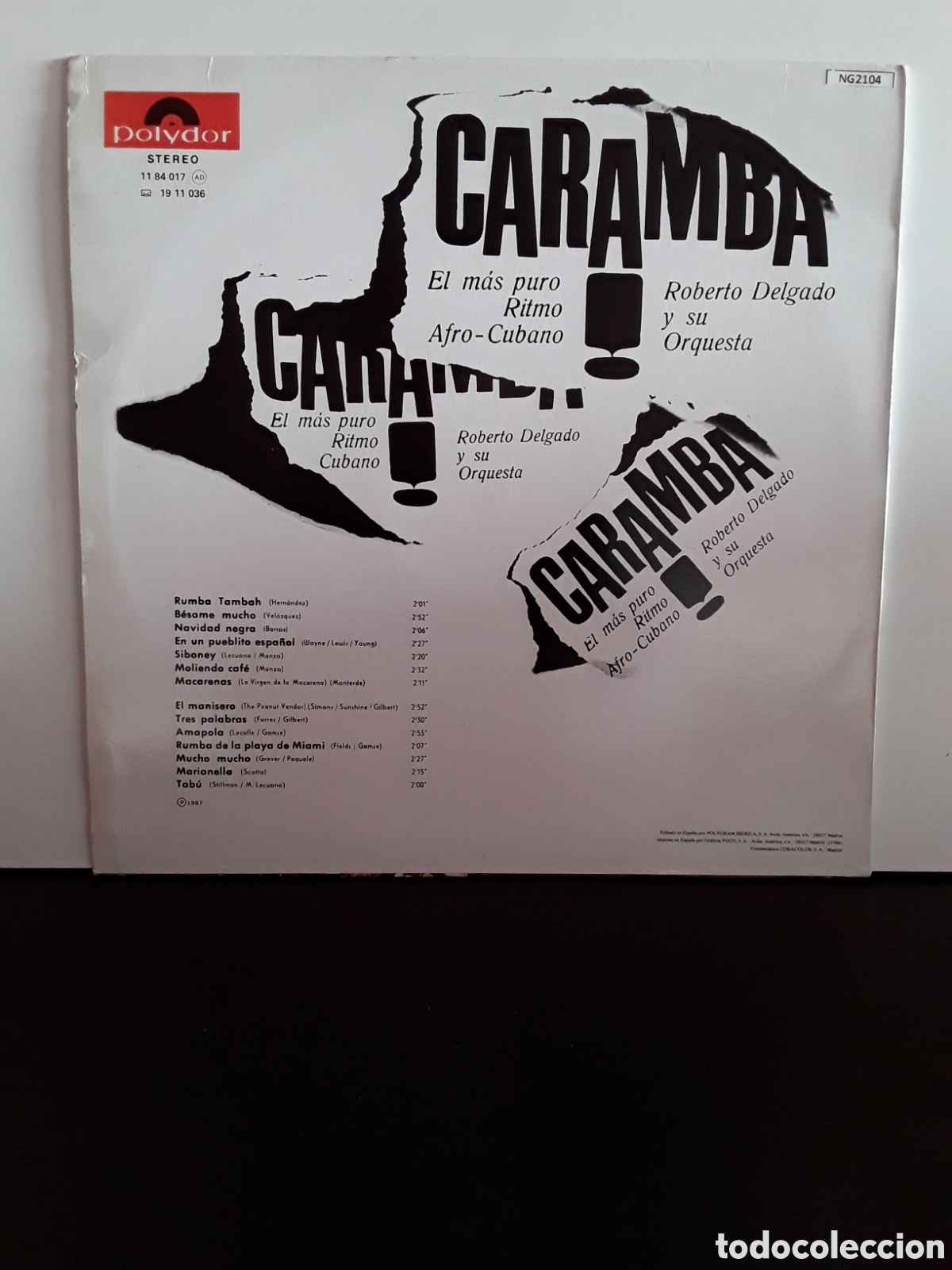 Discos de vinilo: Roberto Delgado Y Su Orquesta* &lrm;&ndash; Caramba! - Foto 2