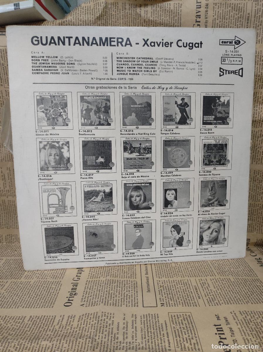 Discos de vinilo: Xavier Cugat Y Su Orquesta &ndash; Guantanamera - Foto 2