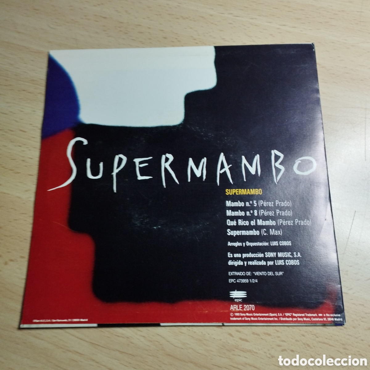 Discos de vinilo: Single 7&rdquo; PROMO a una cara Luis Cobos 1993 Supermambo - Foto 2