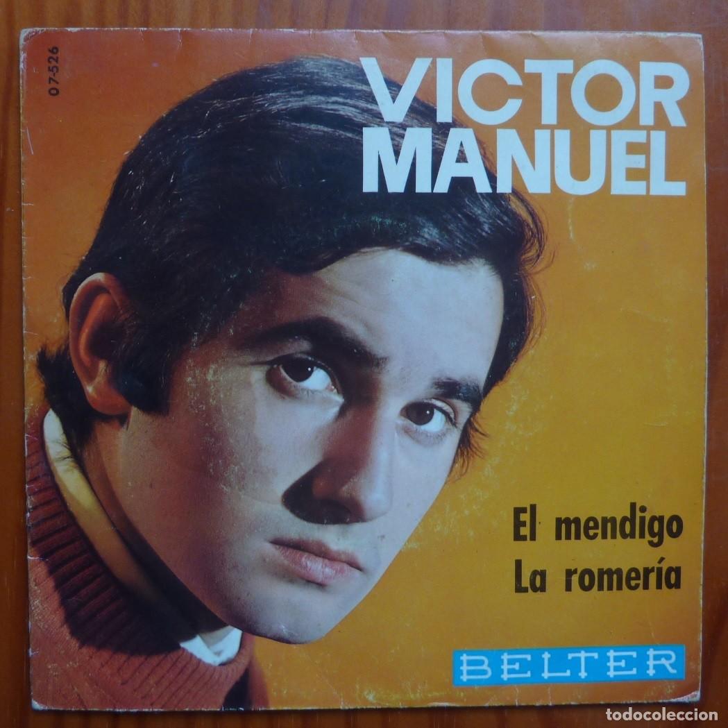 Discos de vinilo: VICTOR MANUEL / EL MENDIGO / 1969 / SINGLE - Foto 1