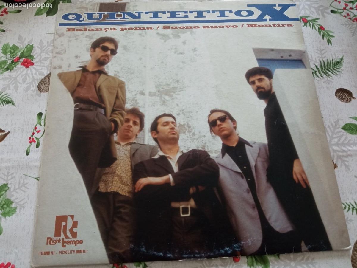 Discos de vinilo: Quintetto X &lrm;&ndash; Balan&ccedil;a Pema / Suono Nuovo / Mentira VINILO DOCE PULGADAS 1994