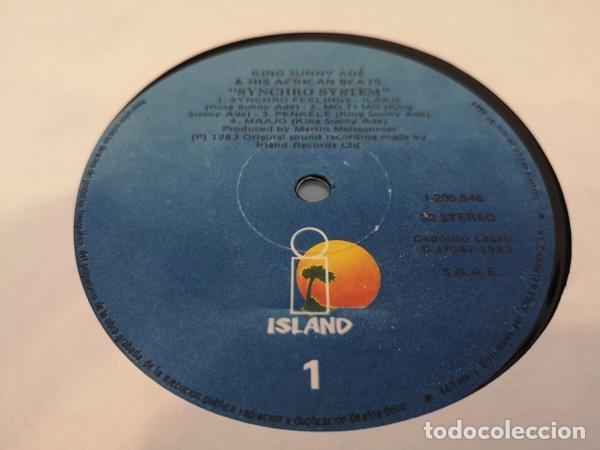 Discos de vinilo: King Sunny Ad&eacute; And His African Beats &ndash; Synchro System - Foto 3