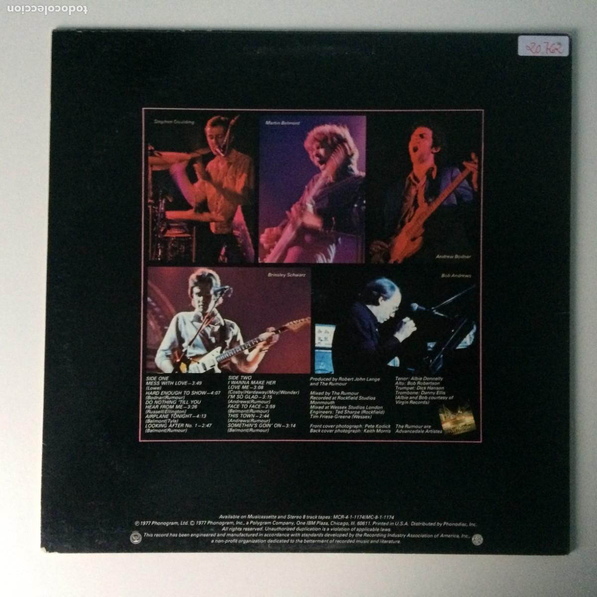 Discos de vinilo: The Rumour &lrm;&ndash; Max , USA 1977 Mercury - Foto 2