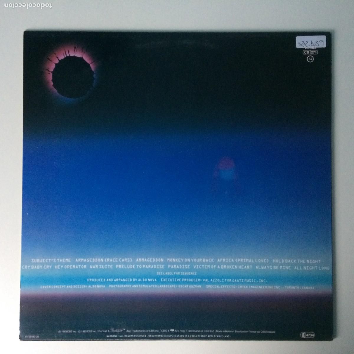 Discos de vinilo: Aldo Nova &lrm;&ndash; Subject.....Aldo Nova , Holanda 1983 Portrait - Foto 2