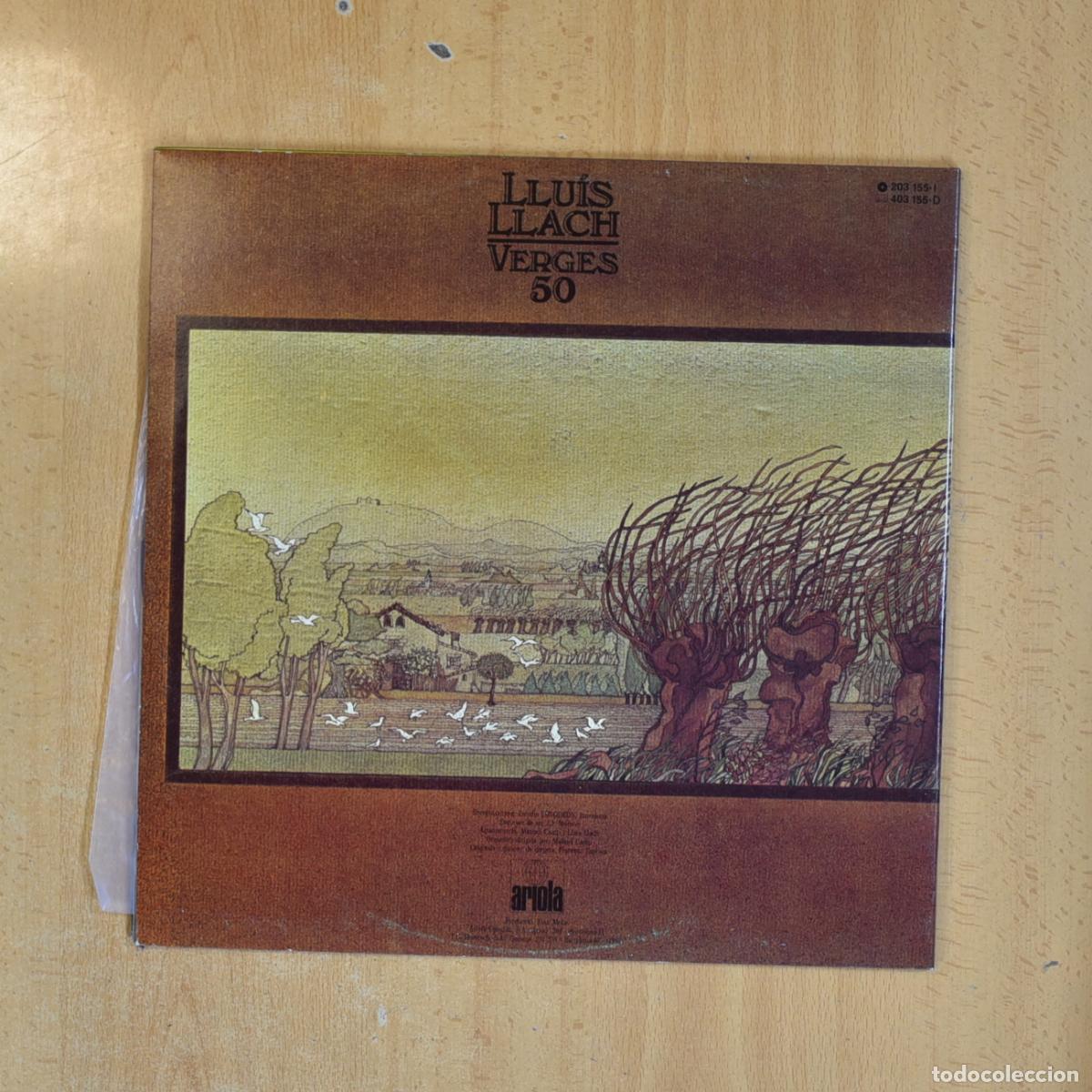Discos de vinilo: LLUIS LLACH - VERGES 50 - LP - Foto 2