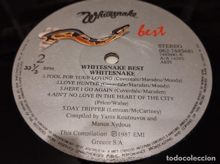 Discos de vinilo: WHITESNAKE -BEST- (1987) LP DISCO VINILO - Foto 2