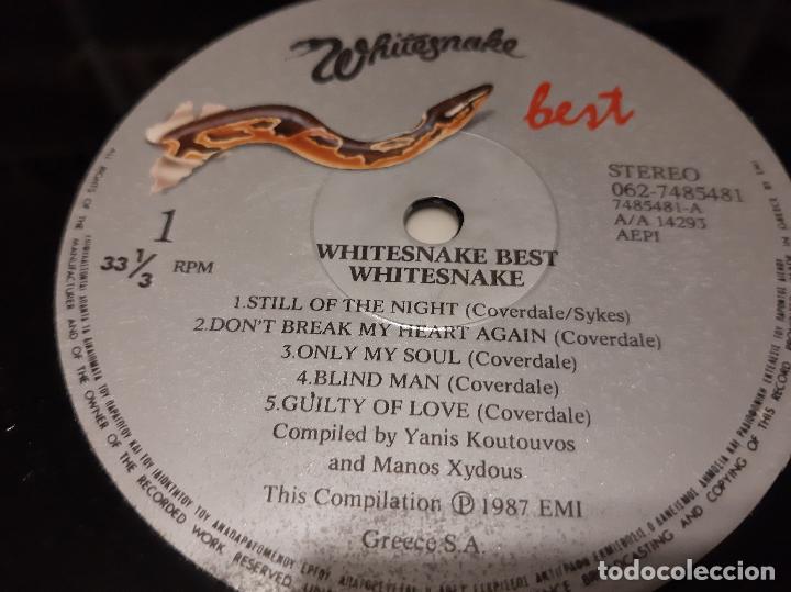 Discos de vinilo: WHITESNAKE -BEST- (1987) LP DISCO VINILO - Foto 3