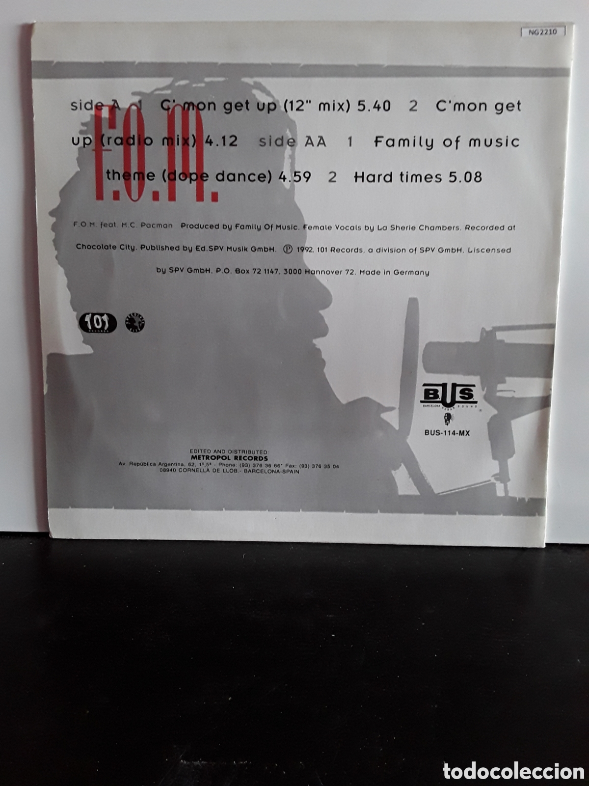 Discos de vinilo: F.O.M. &lrm;&ndash; Cmon Get Up - Foto 2