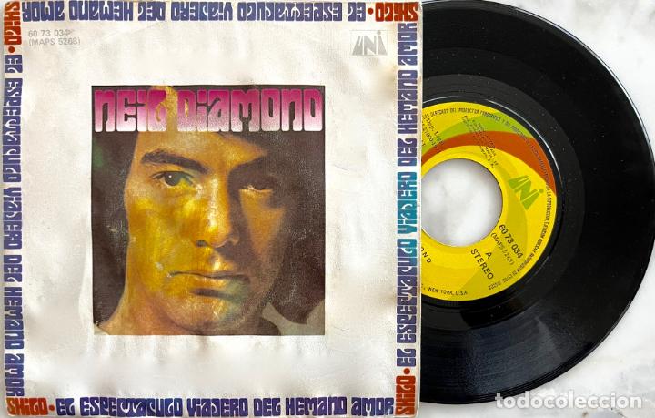 Discos de vinilo: NEIL DIAMOND. SHILO. SINGLE ORIGINAL ESPA&Ntilde;A - Foto 1