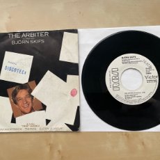 Discos de vinilo: BJÖRN SKIFS - THE ARBITER / AMBROSIAN SINGERS (TEMA MUSICAL CHESS) 7” SINGLE VINILO SPAIN 1985 PROMO