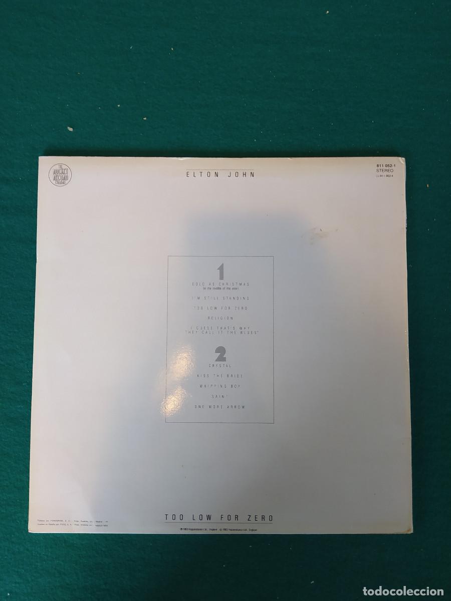 Discos de vinilo: Elton John &ndash; Too Low For Zero - Foto 2