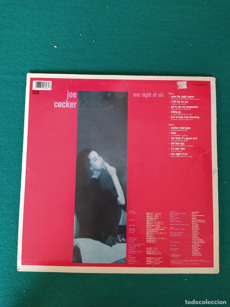 Discos de vinilo: Joe Cocker &ndash; One Night Of Sin - Foto 2