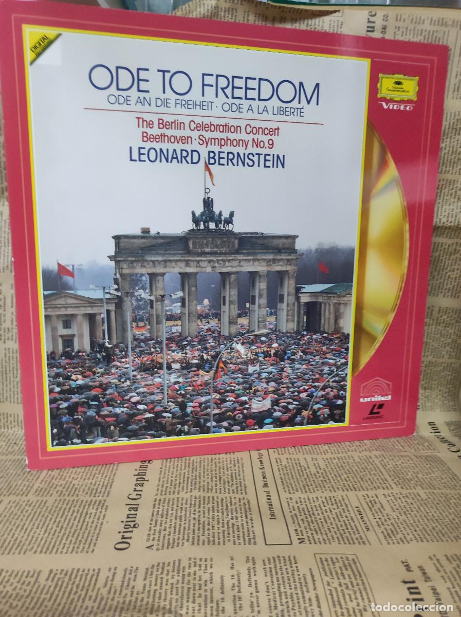 Discos de vinilo: LEONARD BERNSTEIN - ODE TO FREEDOM LASER DISC - Foto 1