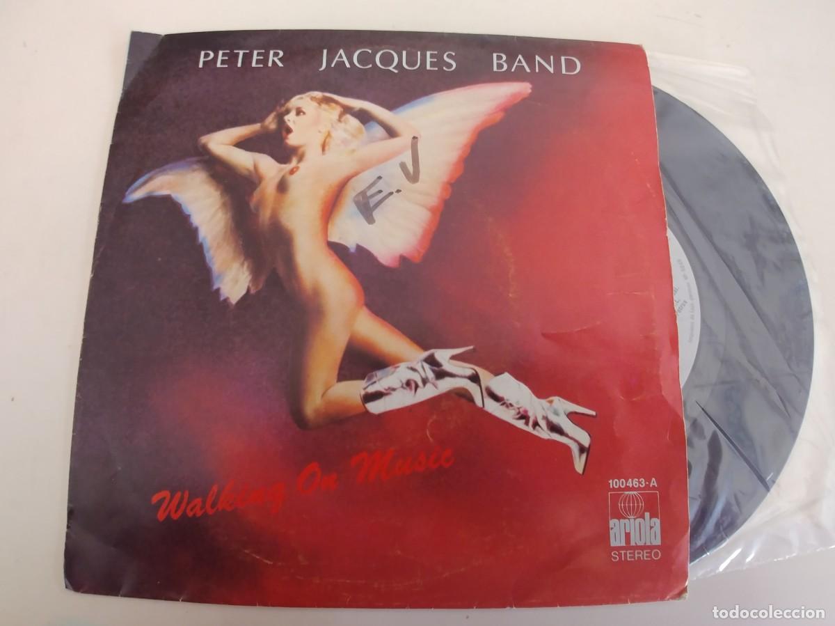Discos de vinilo: PETER JACQUES BAND-SINGLE WALKING ON MUSIC - Foto 1