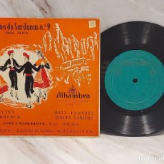 Discos de vinilo: SELECCIÓN DE SARDANAS N.º 9 / ANGELINA +3 / EP-ALHAMBRA-AÑOS 50 / MBC. ***/***