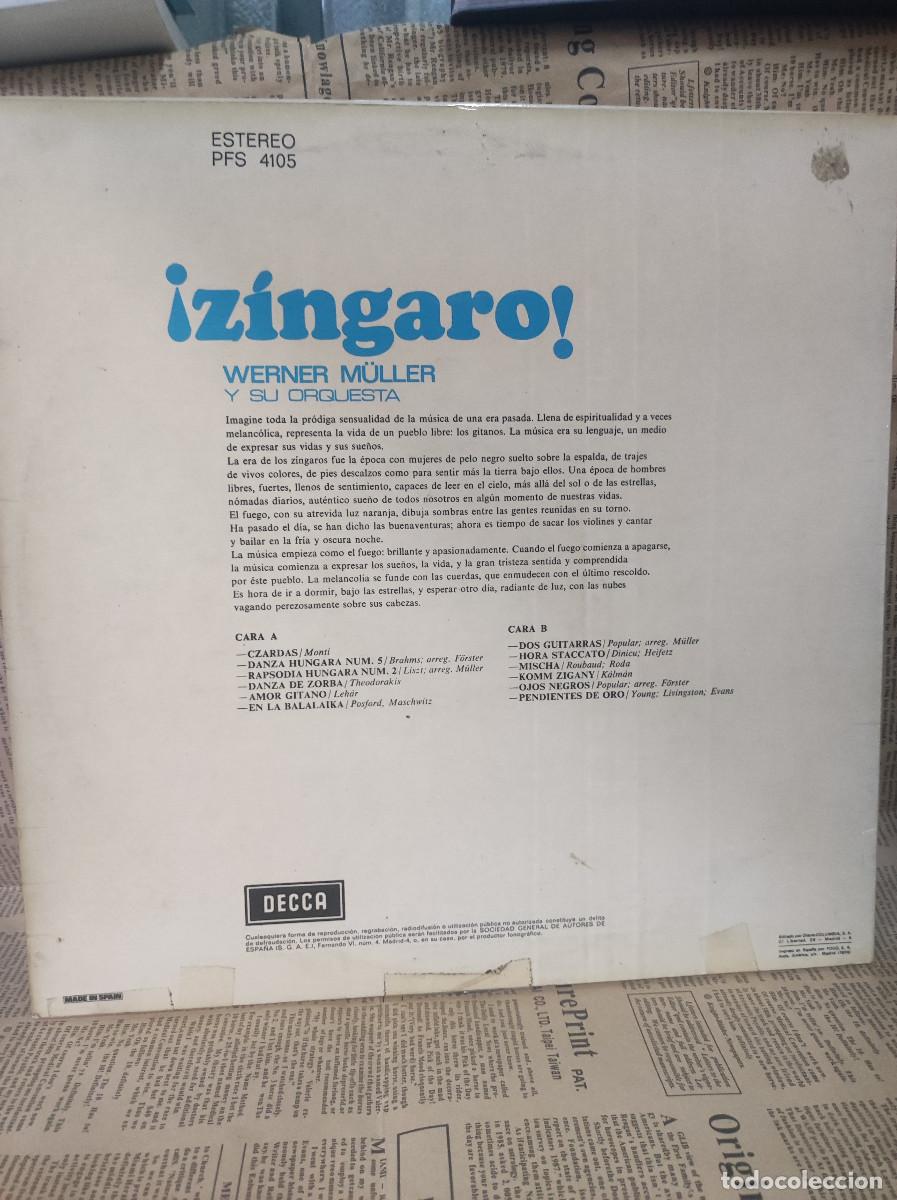 Discos de vinilo: Werner M&uuml;ller y Su Orquesta &ndash; &iexcl;Z&iacute;ngaro! - Foto 2