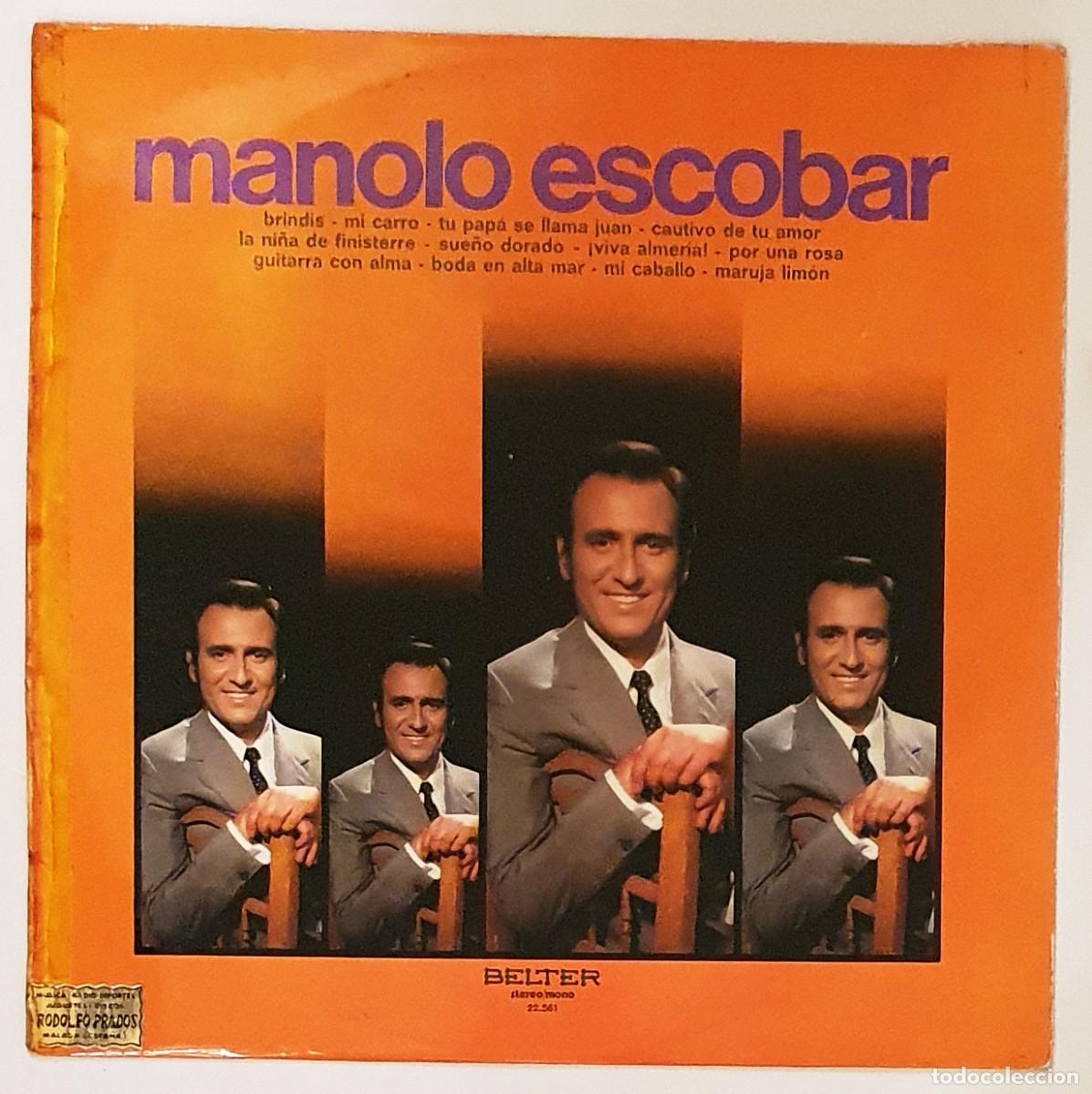 Discos de vinilo: DISCO LP MANOLO ESCOBAR. BRINDIS, MI CARRO.... - Foto 1