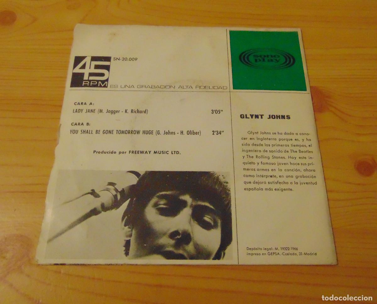 Discos de vinilo: Glynt Johns &ndash; Lady Jane - SINGLE 1966 - Foto 2